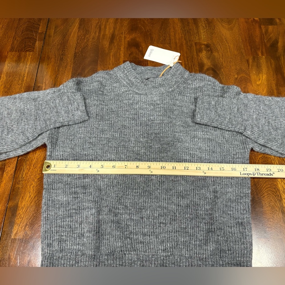 NWT! Quince | Baby Alpaca-Wool Crew | Charcoal | Medium - Picture 4 of 6